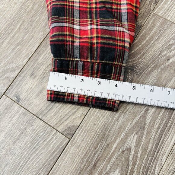 Vtg Stylewise Plaid Jacket Mens 15 1/2 Red Fleece Long Sleeve Lumberjack Outdoor - Picture 11 of 14